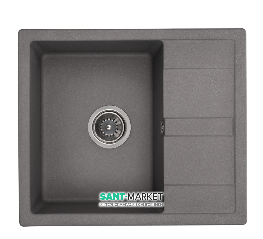 Мийка для кухні Granado Madrid врізна 58х50 см нанограніт grafito 1609