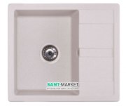 Мойка для кухни Granado Madrid врезная 58х50 см наногранит gris 1608