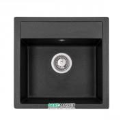 Мойка для кухни Granado Merida 49,6х48 см наногранит black shine 0301