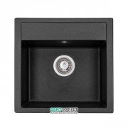 Мойка для кухни Granado Merida 49,6х48 см наногранит black shine 0301