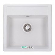 Мийка для кухні Granado Merida 49,6х48 см нанограніт white 0305