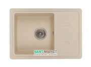 Мойка для кухни Granado Palma врезная 62х43,5 см наногранит ivory 2004