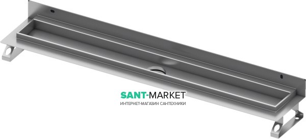 Жолоб водостічний TECE TECEdrainline прямий пристінний з гідроізоляцією Seal System 800 мм нержавіюча сталь 600801