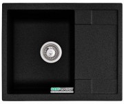 Мойка для кухни Granado Altea врезная 61х49,5 см наногранит black shine 1301