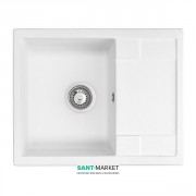 Мойка для кухни Granado Altea врезная 61х49,5 см наногранит white 1305