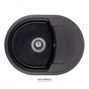 Мийка для кухні Granado Malaga врізна 61х46,5 см нанограніт black shine 0201