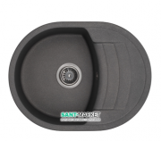 Мийка для кухні Granado Malaga врізна 61х46,5 см нанограніт grafito 0209