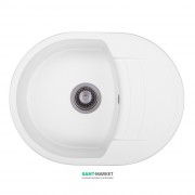Мойка для кухни Granado Malaga врезная 61х46,5 см наногранит white 0205
