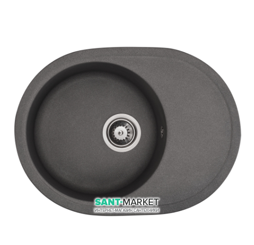 Мийка для кухні Granado Sevilla врізна 62,3х46,5 см нанограніт grafito 1509