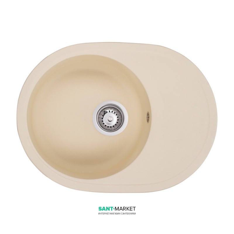 Мийка для кухні Granado Sevilla врізна 62,3х46,5 см нанограніт ivory 1504