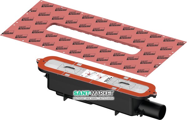 Сифон для душового лотка TECE TECEdrainprofile стандартний DN 50 бічній слив 673002