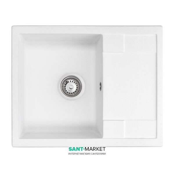 Мойка для кухни Granado Altea врезная 61х49,5 см наногранит white 1305