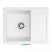 Мийка для кухні Granado Altea врізна 61х49,5 см нанограніт white 1305