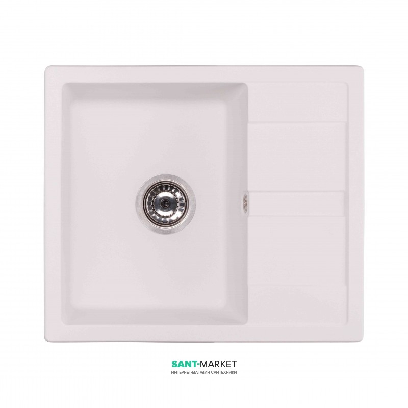 Мойка для кухни Granado Madrid врезная 58х50 см наногранит white 1605