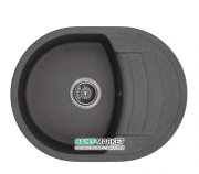 Мийка для кухні Granado Malaga врізна 61х46,5 см нанограніт grafito 0209