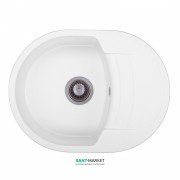 Мойка для кухни Granado Malaga врезная 61х46,5 см наногранит white 0205