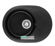 Мойка для кухни Granado Sevilla врезная 62,3х46,5 см наногранит black shine 1501