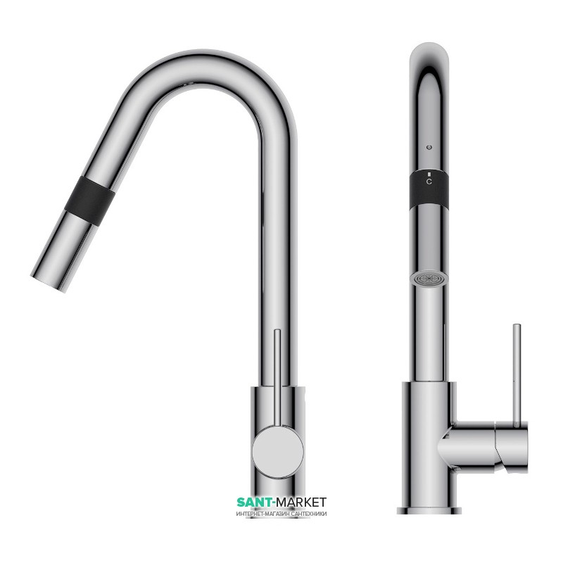 Смеситель для кухни Imprese Quadrio Smart однорычажный хром ZMK051901151