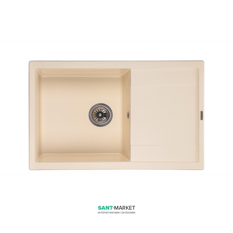 Мойка для кухни Granado Alicante врезная 78х49,5 см наногранит ivory 2404