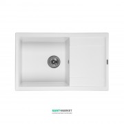 Мойка для кухни Granado Alicante врезная 78х49,5 см наногранит white 2405