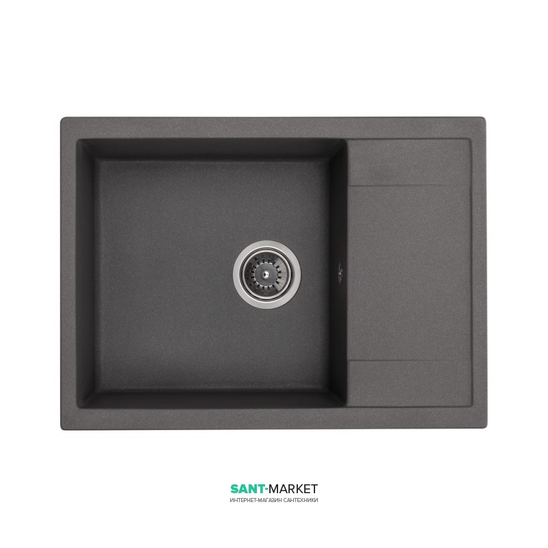 Мийка для кухні Granado Linares врізна 67,5х49,5 см нанограніт grafito 0809