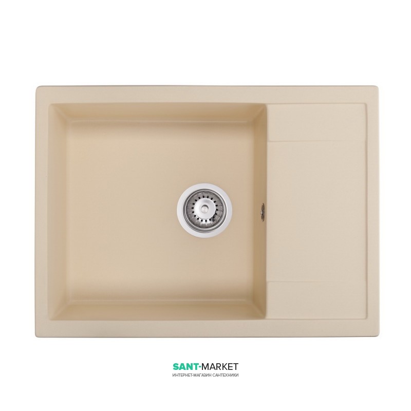 Мийка для кухні Granado Linares врізна 67,5х49,5 см нанограніт ivory 0804