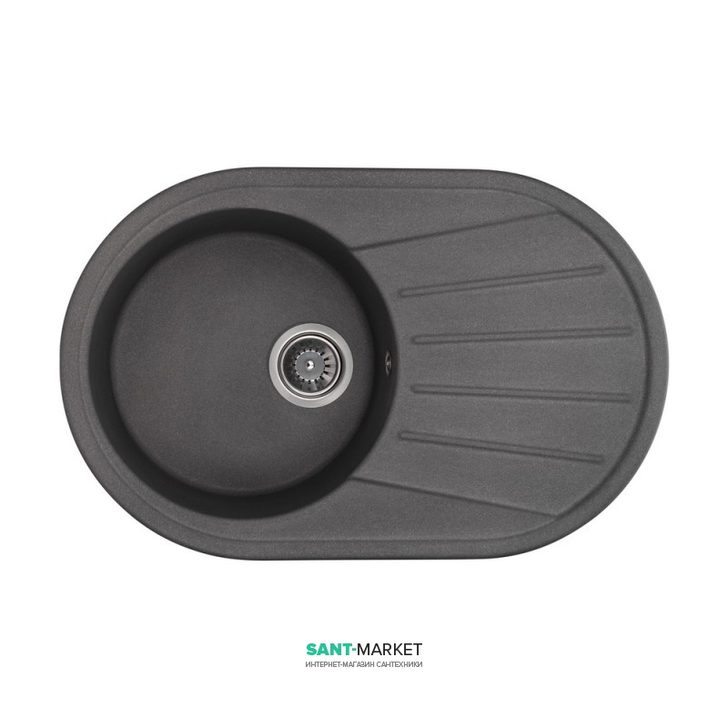 Мийка для кухні Granado Murcia врізна 78х50 см нанограніт grafito 1709