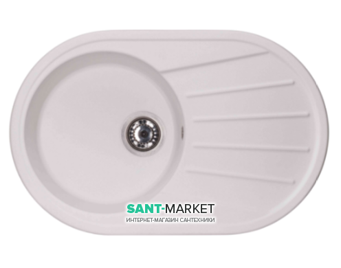 Мийка для кухні Granado Murcia врізна 78х50 см нанограніт білий 1705