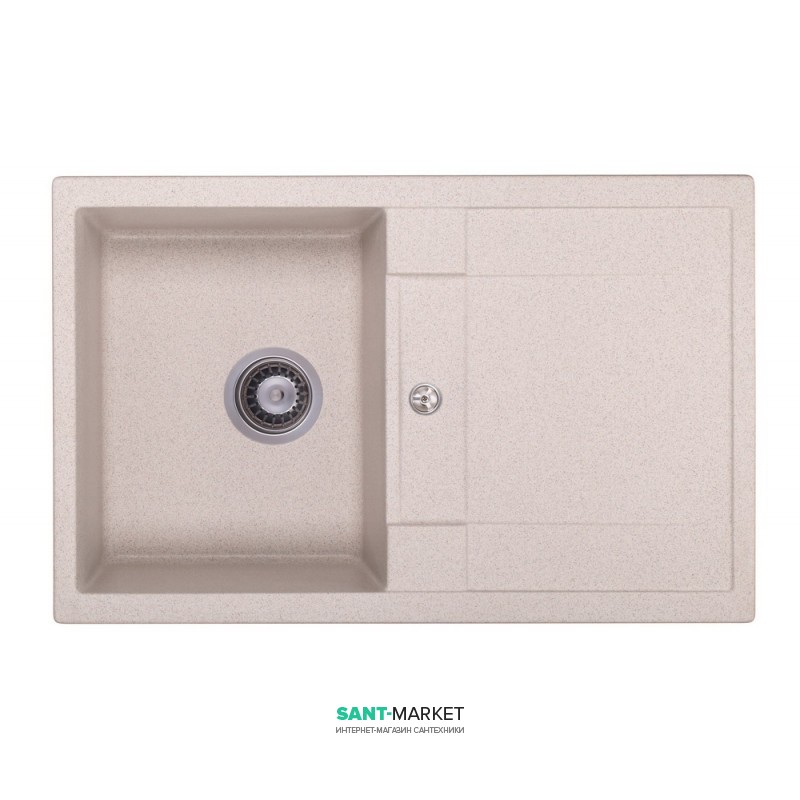 Мойка для кухни Granado Valencia врезная 77,5х49,5 см наногранит terra 0703
