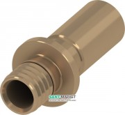 Переходник (пресс) на медную трубу TECE TECEflex удлиненный внутренняя пайка 16x15Cu латунь 716316