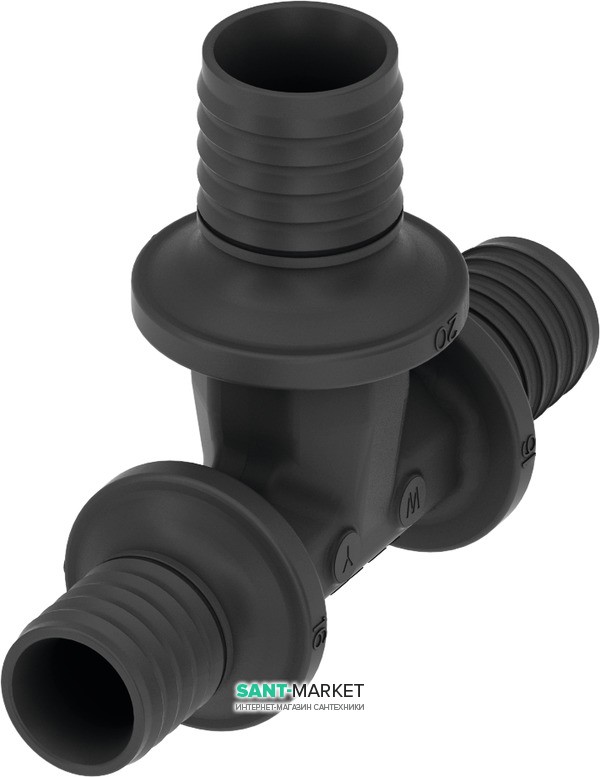 Тройник редукционный TECE TECEflex 32x25х25 PPSU черный 730520