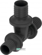 Тройник редукционный TECE TECEflex 40х25х40 PPSU черный 730533