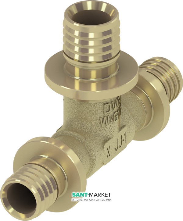 Трійник TECE TECEflex 90 ° 20х20х16 мм бронза 760511