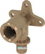 Куточок з настінним кріпленням Tece TECEflex з внутрішнім різьбленням 25x3 / 4 бронза 708613