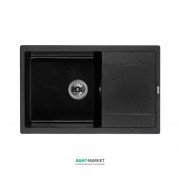 Мойка для кухни Granado Alicante врезная 78х49,5 см наногранит black shine 2401