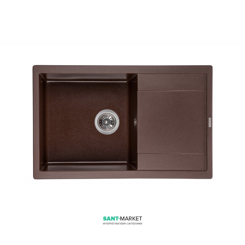 Мойка для кухни Granado Alicante врезная 78х49,5 см наногранит marron 2406