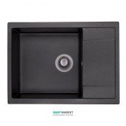 Мойка для кухни Granado Linares врезная 67,5х49,5 см наногранит black shine 0801