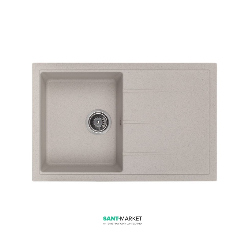 Мойка для кухни Granado Toledo врезная 78х50 см наногранит gris 2108