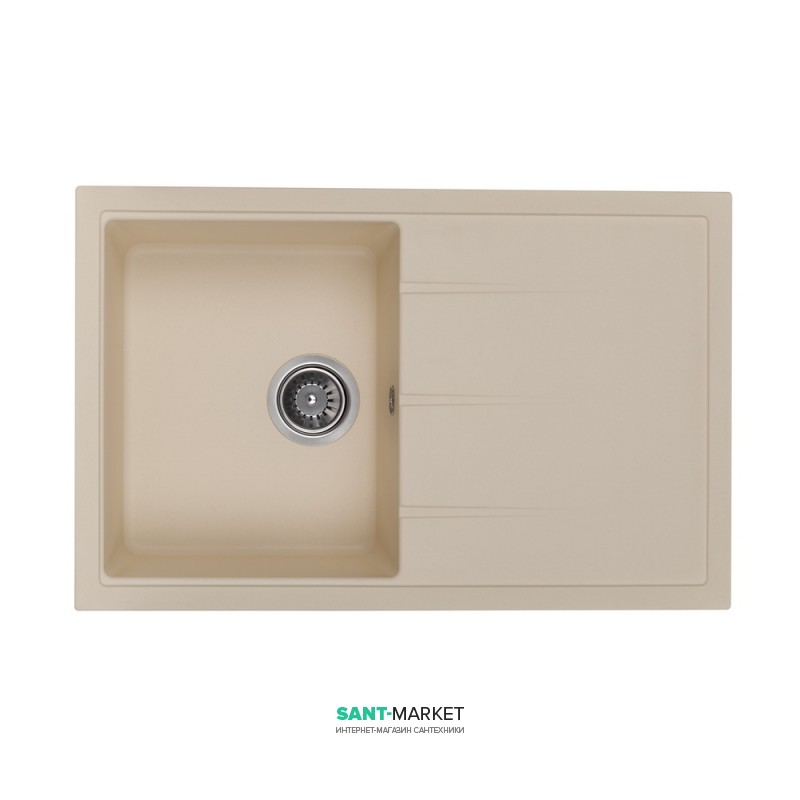 Мийка для кухні Granado Toledo врізна 78х50 см нанограніт ivory 2104