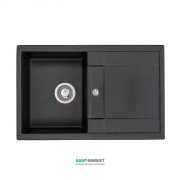 Мойка для кухни Granado Valencia врезная 77,5х49,5 см наногранит black shine 0701