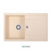 Мойка для кухни Granado Valencia врезная 77,5х49,5 см наногранит ivory 0704