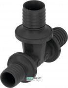 Трійник TECE TECEflex 32x25х25 PPSU чорний 730520