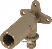 Куточок з настінним кріпленням подовжений Tece TECEflex з внутрішнім різьбленням 16x1 / 2 бронза 708614