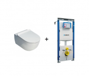 Комплект инсталляция Geberit Duofix 111.362.00.5 + унитаз Flaminia APP AP118G с крышкой Soft Close QKCW05