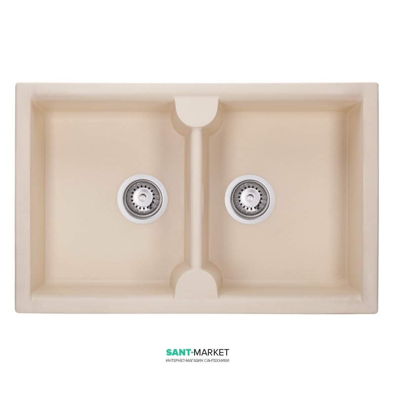 Мийка для кухні Granado Cordoba врізна 78х50 см нанограніт ivory 1204