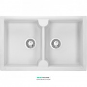 Мойка для кухни Granado Cordoba врезная 78х50 см наногранит white 1205
