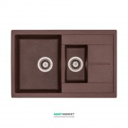 Мийка для кухні Granado Leon врізна 76,5х49 см нанограніт marron 1006