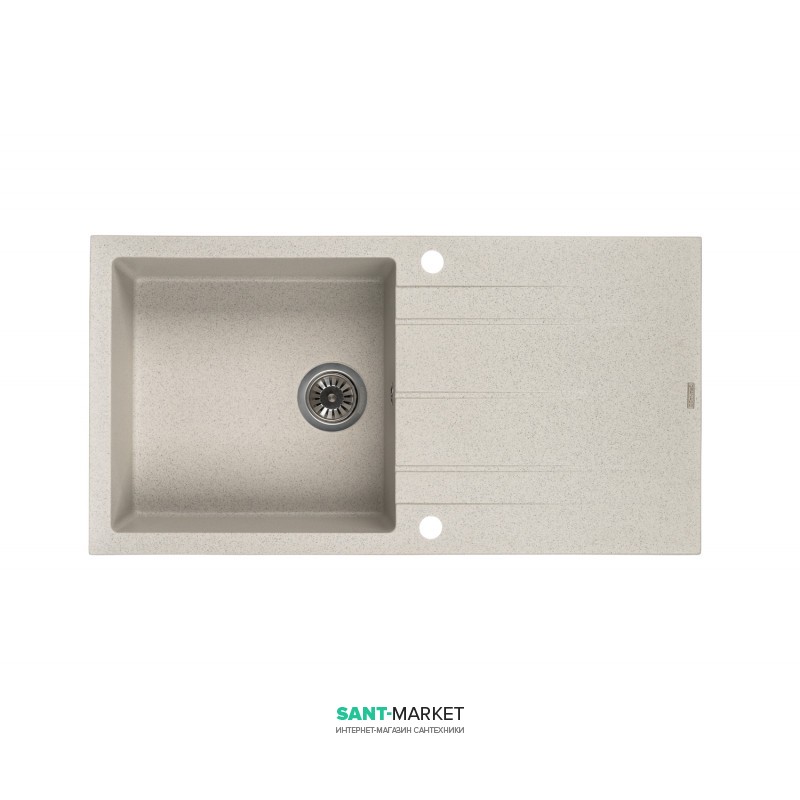 Мойка для кухни Granado Mora врезная 95,2х49,7 см наногранит gris 2608
