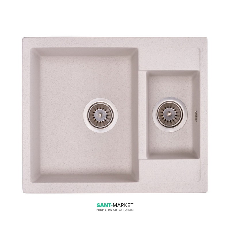 Мийка для кухні Granado Samora врізна 57,9х48,8 см нанограніт gris 0908