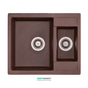 Мойка для кухни Granado Samora врезная 57,9х48,8 см наногранит marron 0906